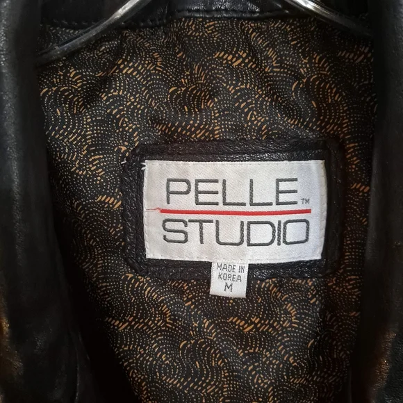 Final price! Last day! Men's black brown leather bomber jacket - Picture 7 of 11